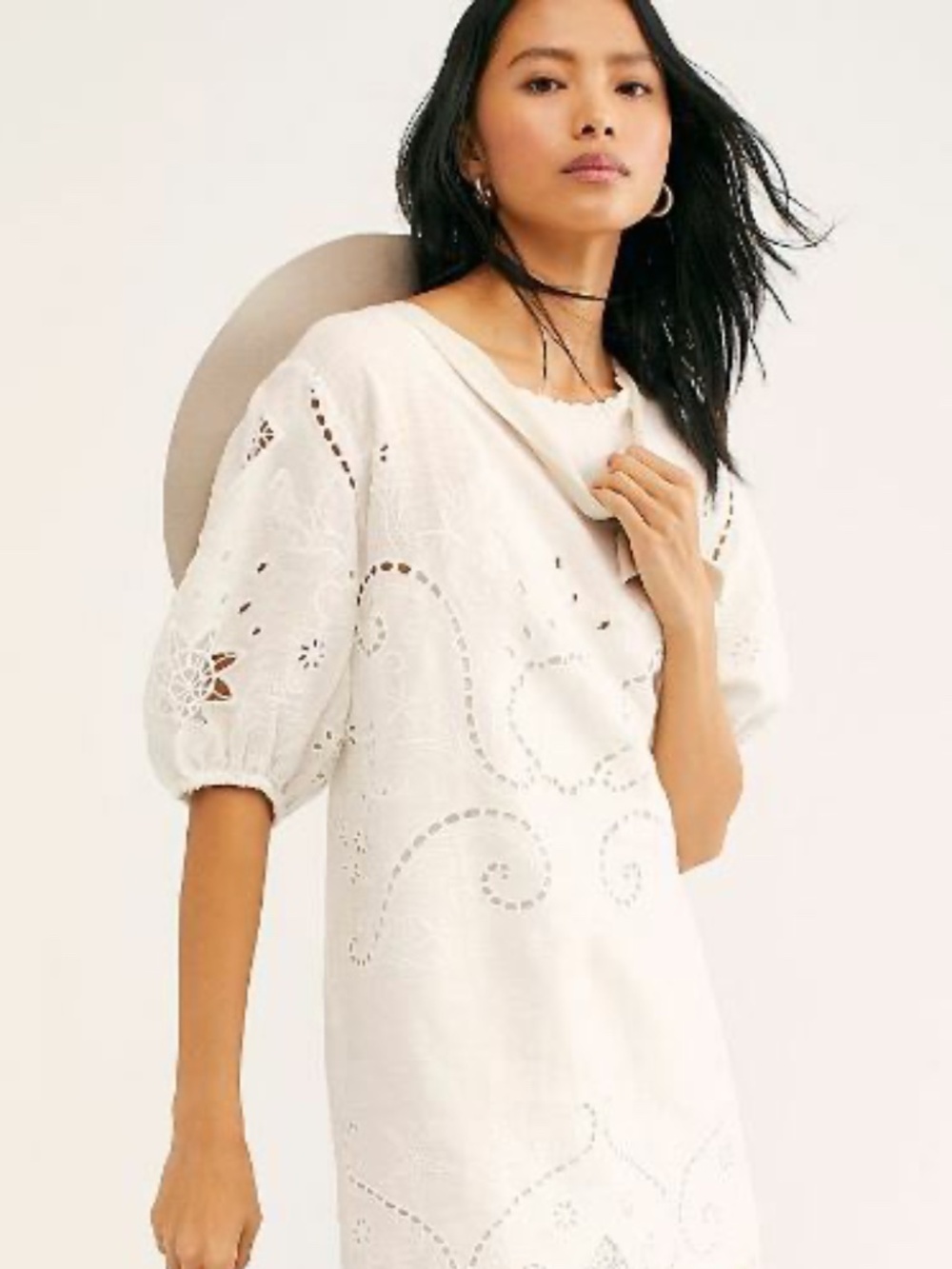 Spell & The Gypsy Collective Lala Linen Shift Dress Medium White Tunic New
